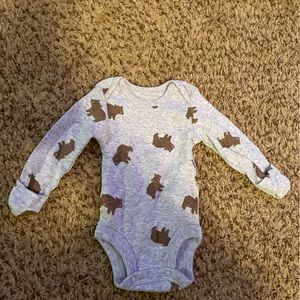 Three long sleeve onesies